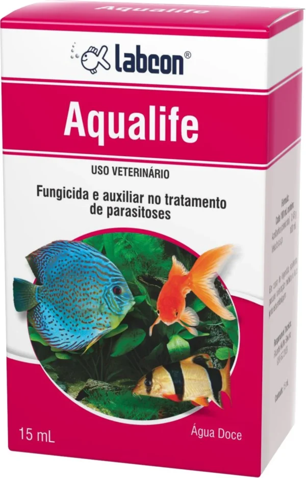 Aqualife Fungicida e Auxiliar no Tratamento de Parasitoses Labcon 15ml