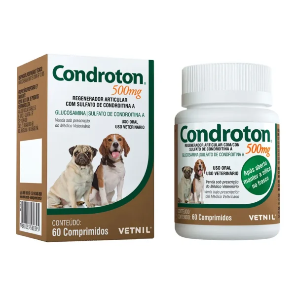 Condroton 500mg  Regenarador Articular 60 Comprimidos - Image 2