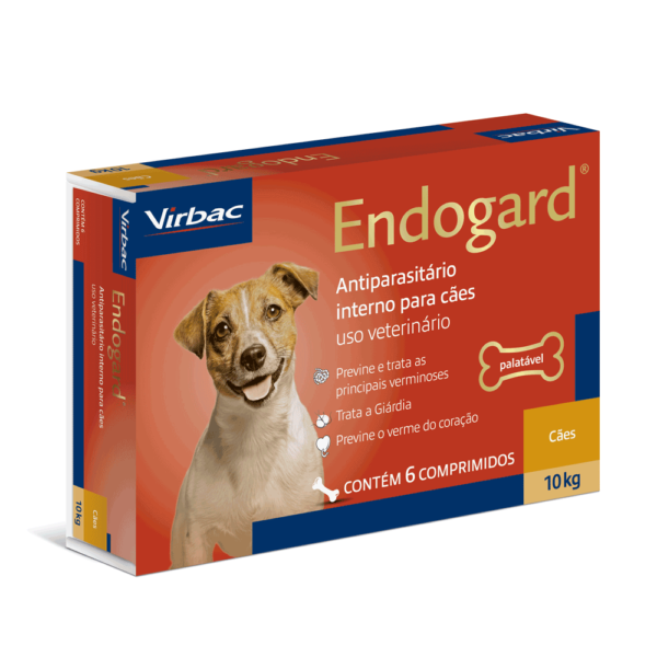 Endogard  Vermífugo Cães até 10kg  6 comprimidos