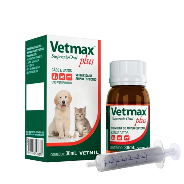 Vetmax Plus  Vermífugo Suspensão - 30 mL